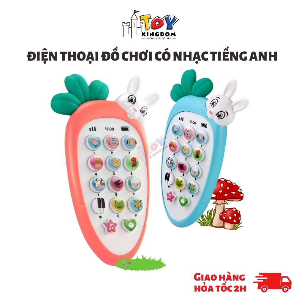 Điện Thoại Đồ Chơi Cho Bé Có Nhạc Tiếng Anh  &amp; Đèn Toykingdom  - Tặng Kèm Pin &amp; Dây đeo - Duy Nhất Trên Thị Trường