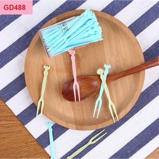 Set Dĩa , Xiên Hoa Quả Bằng Nhựa GD488