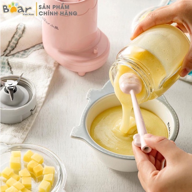 Máy xay Bear chính hãng (3 cối thuỷ tinh)
