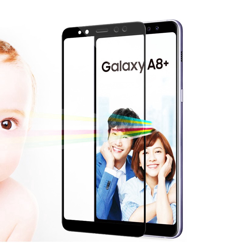 Kính cường lực toàn màn hình cho Samsung Galaxy j8 J7 A6 Plus 2018