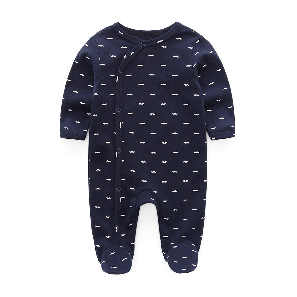 Set 3 áo liền quần 100% cotton họa tiết khủng long xinh xắn cho trẻ từ 0-12 tháng tuổi