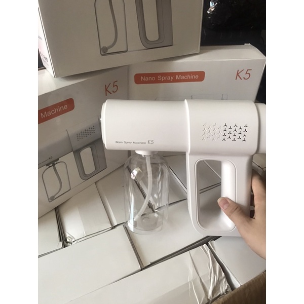 Máy xịt khử khuẩn cầm tay K5 ,S.úng phun khử khuẩn nano K5 , Bảo Hành  1 Đổi 1