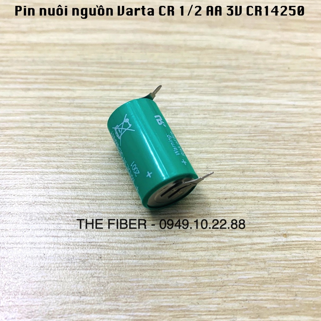 Pin nuôi nguồn Varta CR 1/2 AA 3V size CR14250 chân hàn