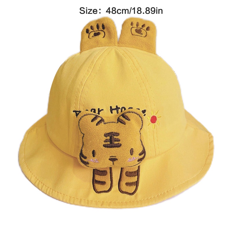 Nón Tai Bèo Thêu Họa Tiết Dễ Thương Thời Trang Cho Bé