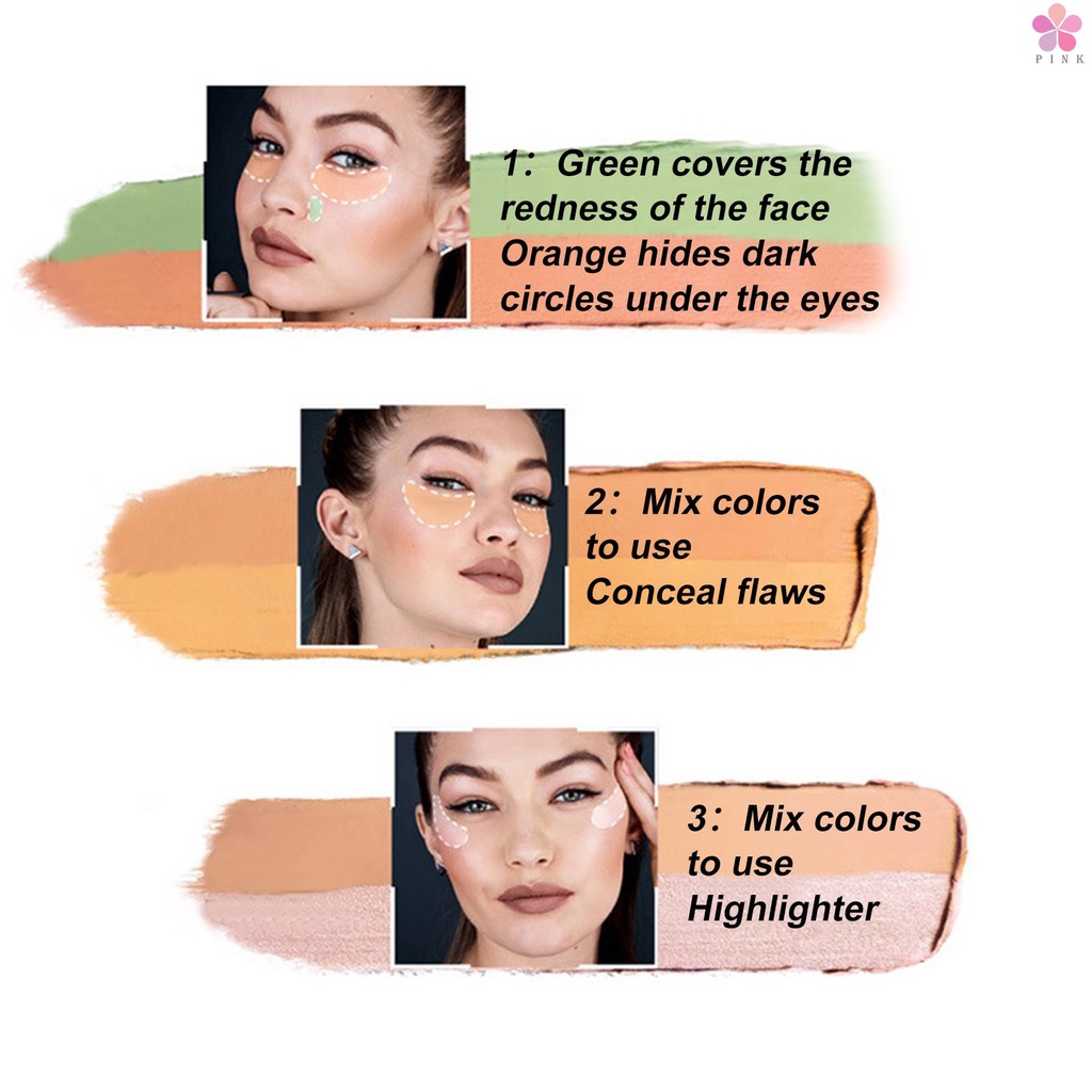 Bảng kem che khuyết điểm 15 màu kèm cọ trang điểm | BigBuy360 - bigbuy360.vn