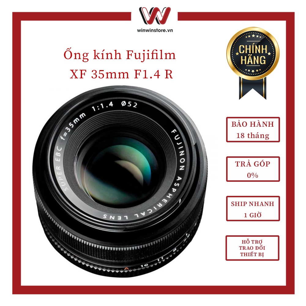 Ống kính Fujifilm XF35mm I XF35 F1.4 l XF 35mm F1.4 R - Hàng chính hãng Full VAT