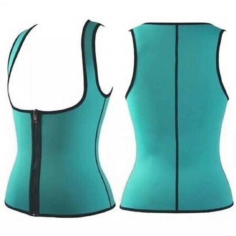 HGL♪Zipper Women Sweat Enhancing Waist Training Corset Waist Trainer Sauna Suit Hot Shaper Sport Vest | BigBuy360 - bigbuy360.vn