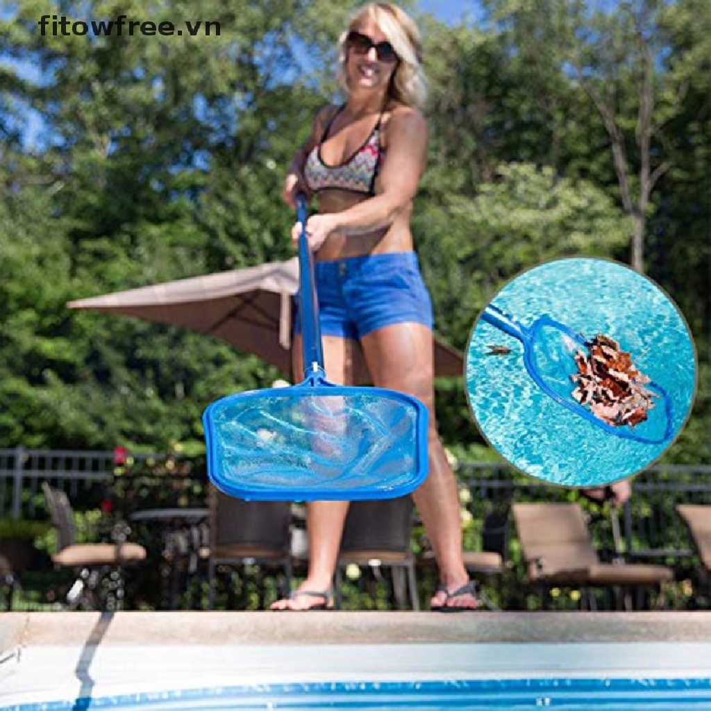 Fitow Swimming Pool Skimmer Net without Pole Deep Bag Net Water Surface Cleaning Net Free