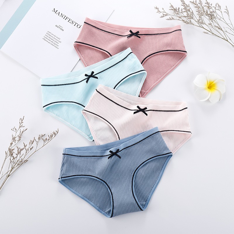 Combo 10 Quần Lót Nữ Cotton Gân Tăm Phối Nơ GT1 CỰc Đọc | WebRaoVat - webraovat.net.vn