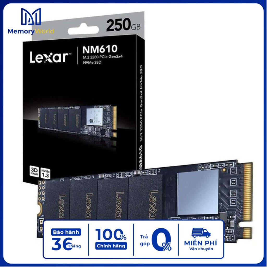 SSD LEXAR M2 2280 NVME 250GB LNM610 250RB - YourMemoryWorld