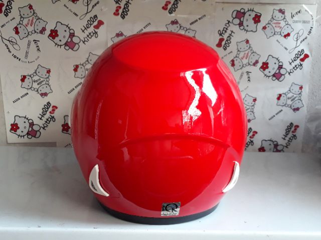 Mũ honda 3|4 màu đỏ, mũ 3|4 trùm tai