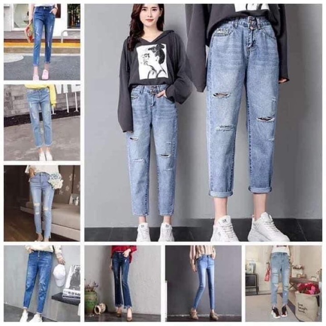 Quần baggy jeans nữ