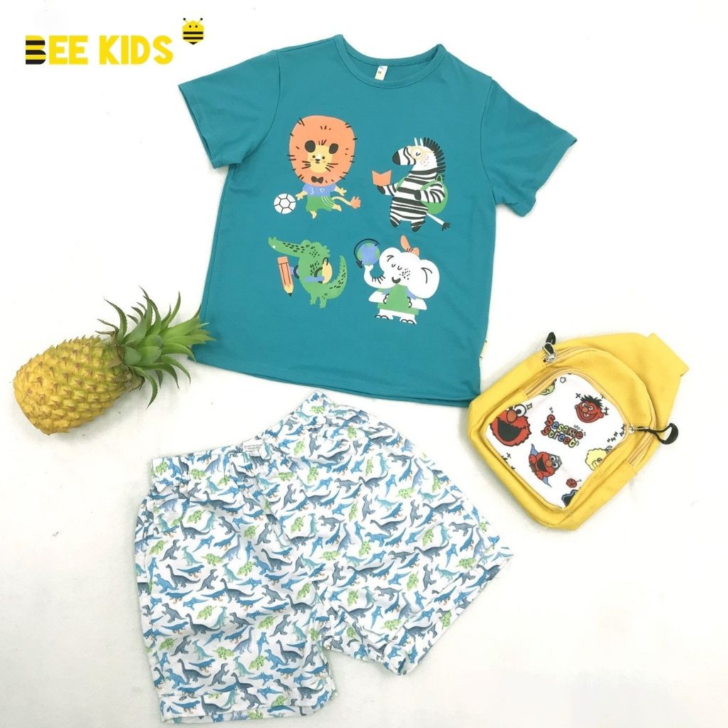 Bộ cộc tay bé trai Bee Kids - Bộ thun lạnh co giãn tốt, mềm mịn, thoáng mát cho bé (2-6 Tuổi) 2BT01626CX