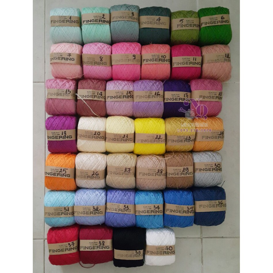 Cotton nhật chập 4 Fingering