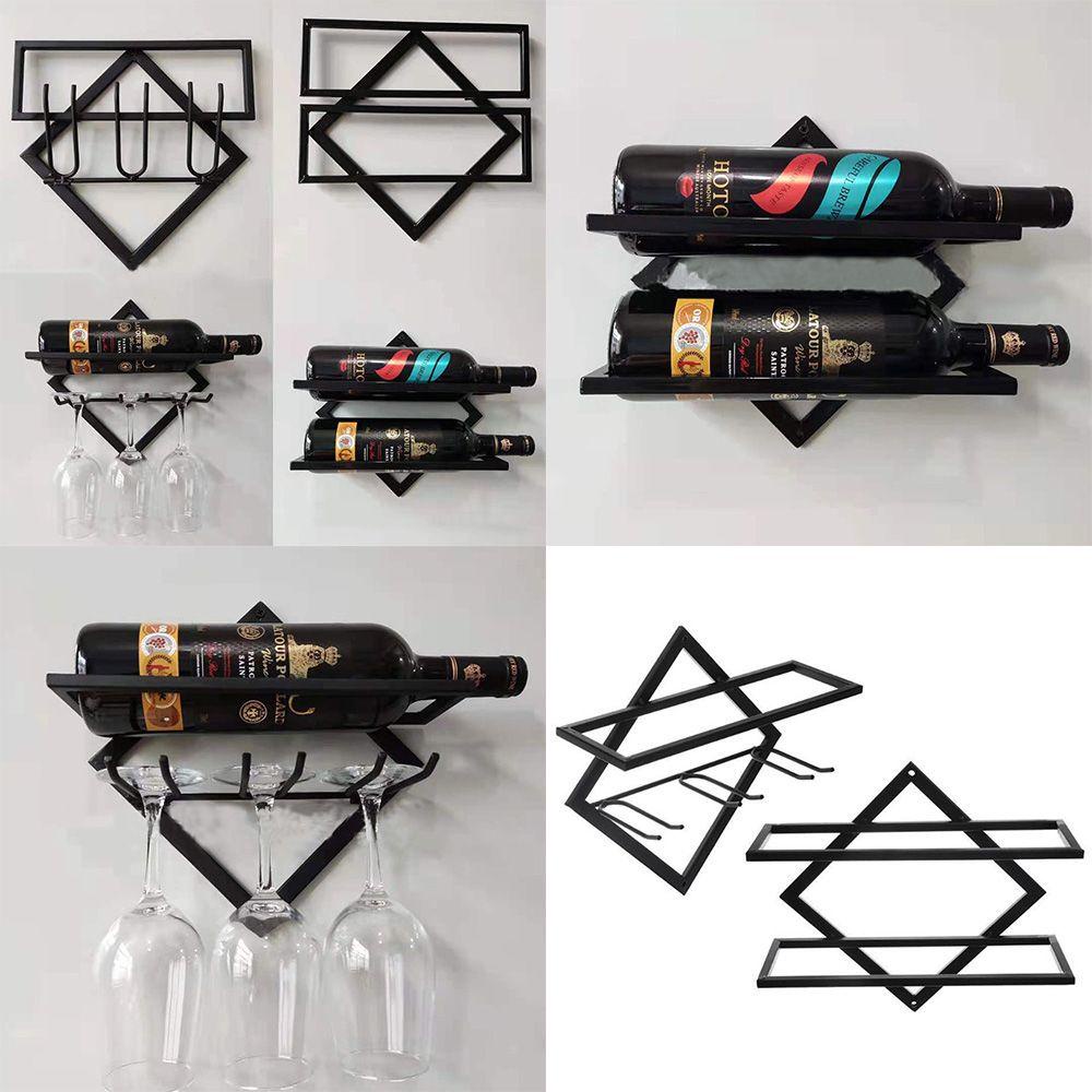 Giá Đỡ Chai Rượu Vang Bằng Kim Loại Sáng Tạo Trang Trí Nhà Cửa / Quán Bar
