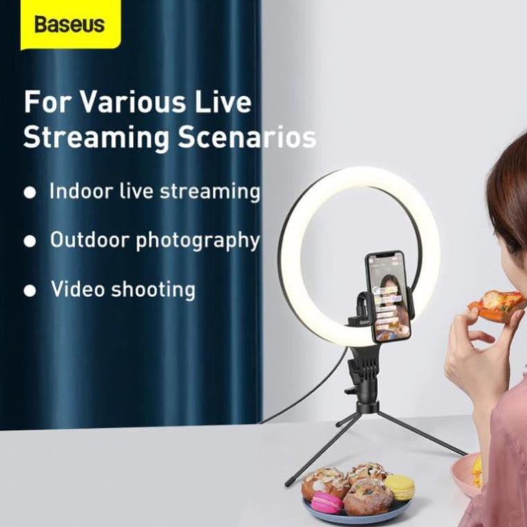 Bộ đế giữ và đèn Live Stream Baseus LV855 (CRZB12-B01)