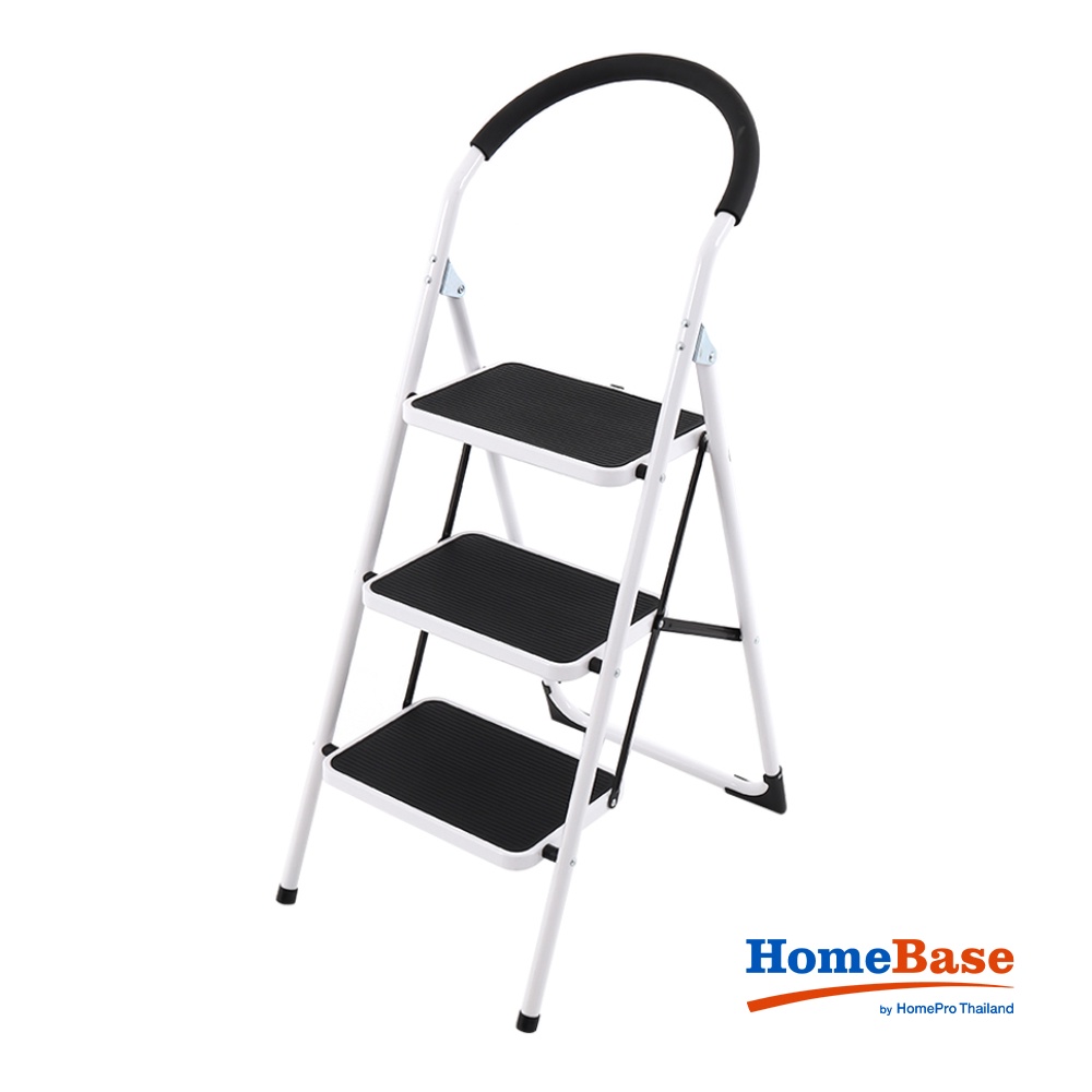 Homebase MATALL Thang gấp bằng thép 3 bậc R26902 48x68x118 cm màu đen-trắng
