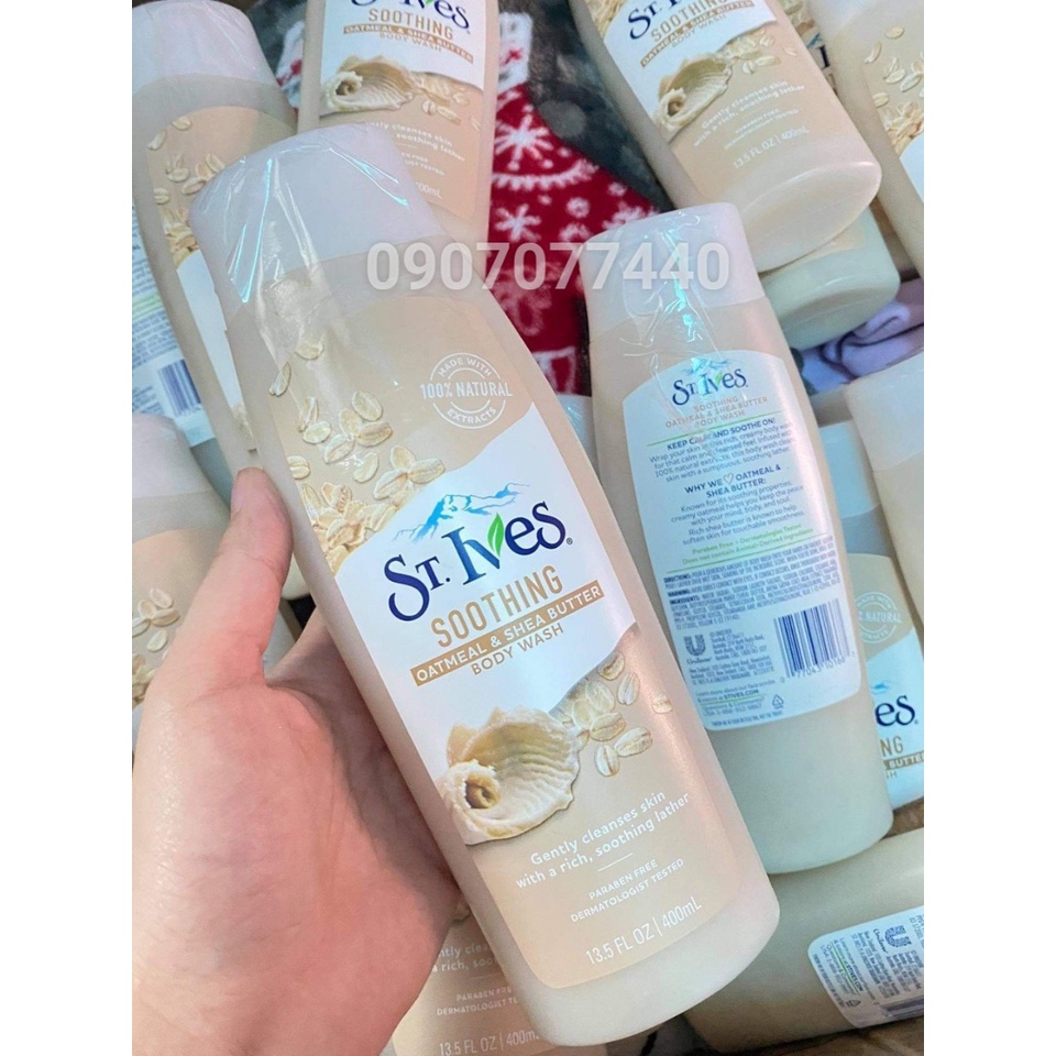 Sữa tắm St.Ives Oatmeal & Shea Butter Soothing Body Wash 400ml - EDS Hàng Mỹ