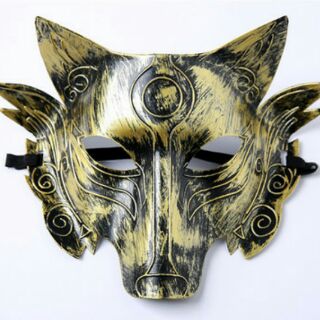 Mặt nạ Halloween hóa trang Chó sói bằng nhựa