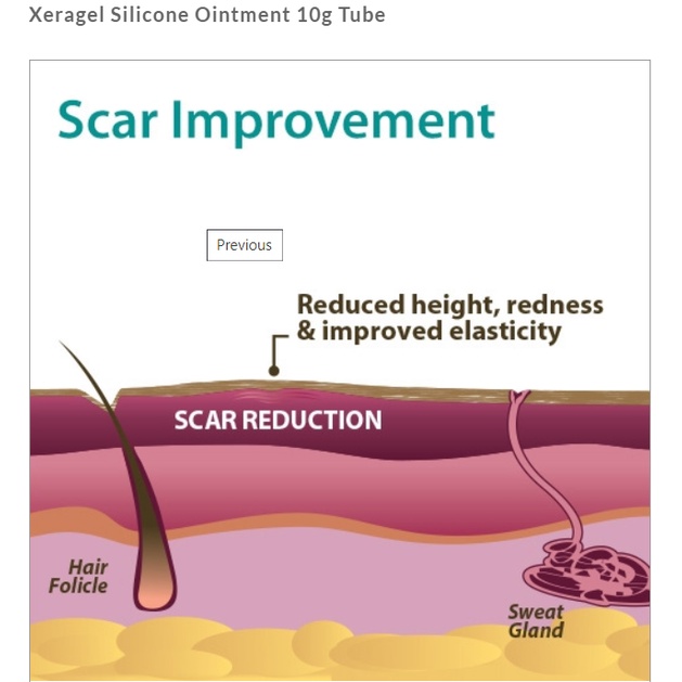 Gel giảm sẹo xeragel chính hãng biodermis 100% silicone