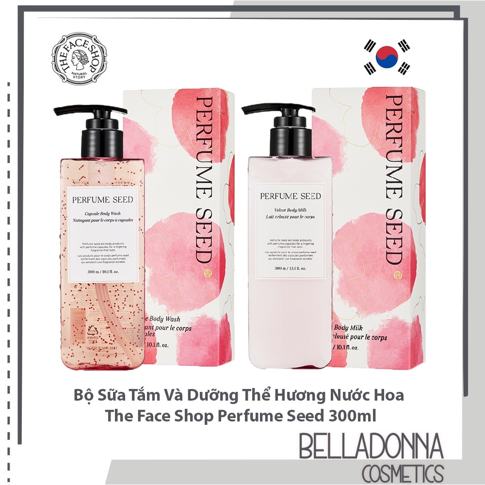 Sữa Tắm Và Dưỡng Thể Hương Nước Hoa Từ Hoa Hồng The Face Shop Perfume Seed 300ml