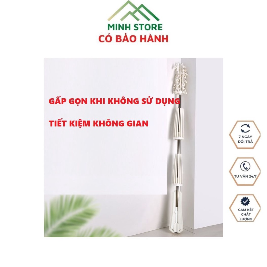 Cây Phơi Quần áo Đồ Lót Tất Vớ Lót Đồ Sơ Sinh Thông Minh Có Thể Gấp Gọn Xoay 360° Tiết Kiệm Diện Tích Hàng Chuẩn Giá Tốt