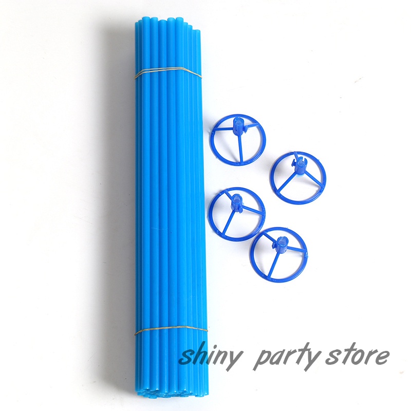 Set 10 Thanh Đỡ Bong Bóng Bằng Nhựa Dày 40cm Trang Trí Tiệc Sinh Nhật / Đám Cưới