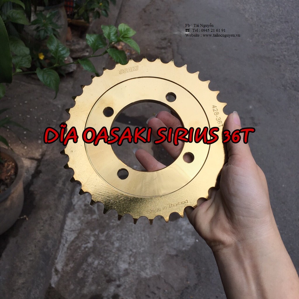 Dĩa Thái Vàng Cho Xe Exciter 150 - Winner - Sirius