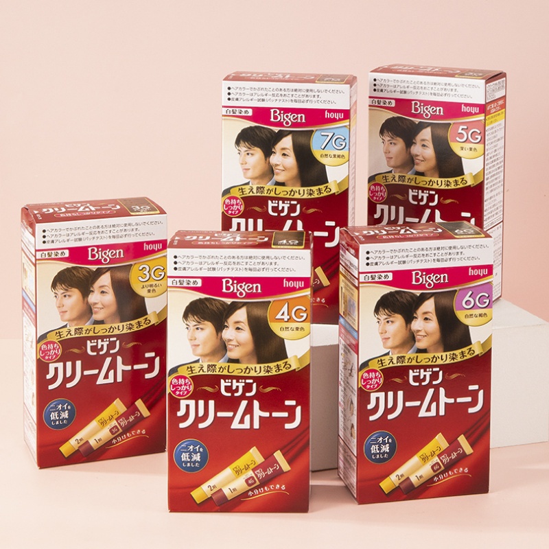 Thuốc nhuộm tóc Bigen phủ bạc chuẩn nội địa Nhật Bản 3g/4g/5g/6g/7g ; Thuốc nhuộm tóc thảo dược giúp dưỡng tóc, làm mềm