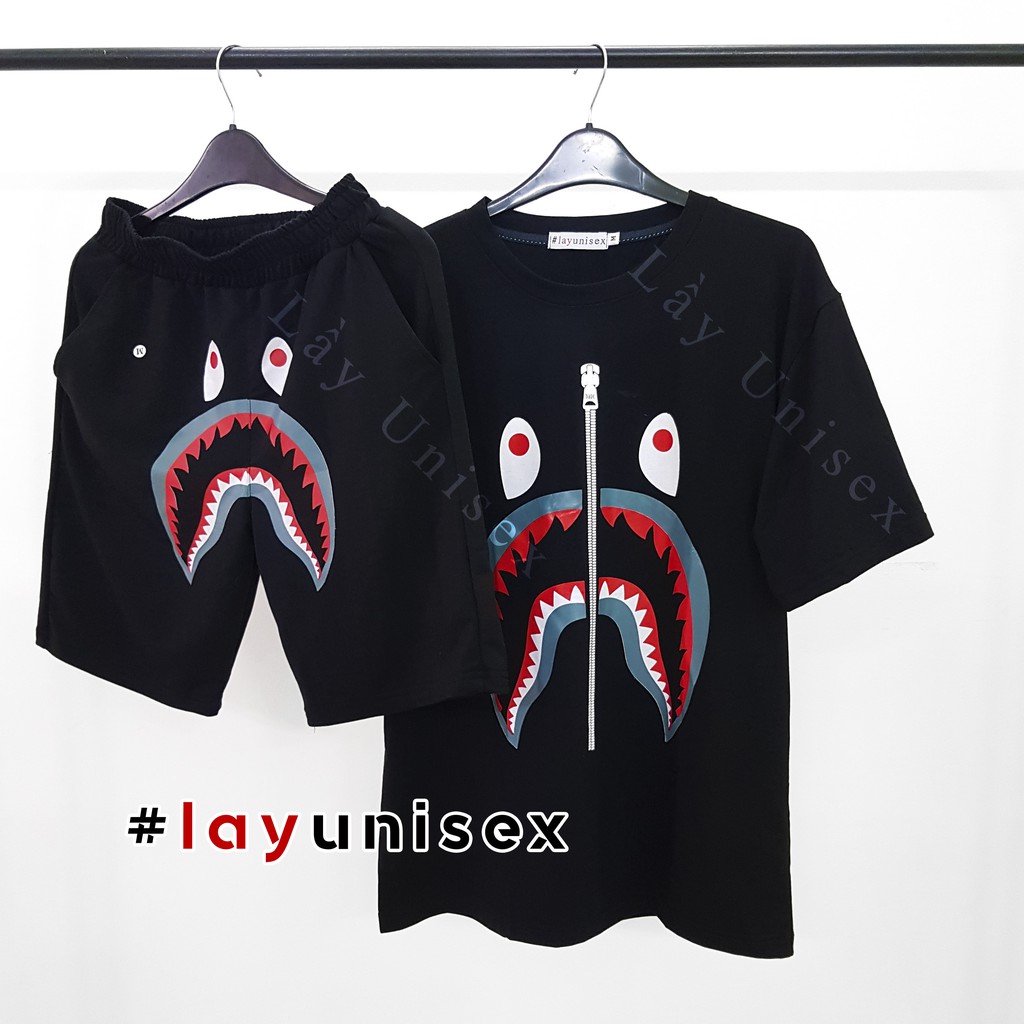 SET áo thun BAPE + Quần short BAPE