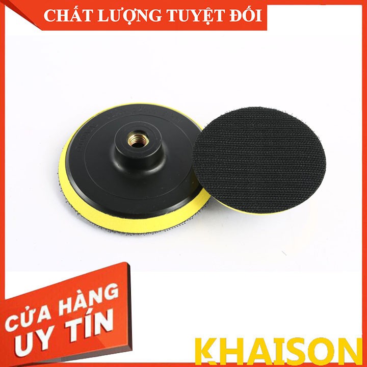 Đĩa đánh bóng tự dính, đế dán chà nhám 5 inch M14, 7 inch M14 kèm đầu nối Khaison