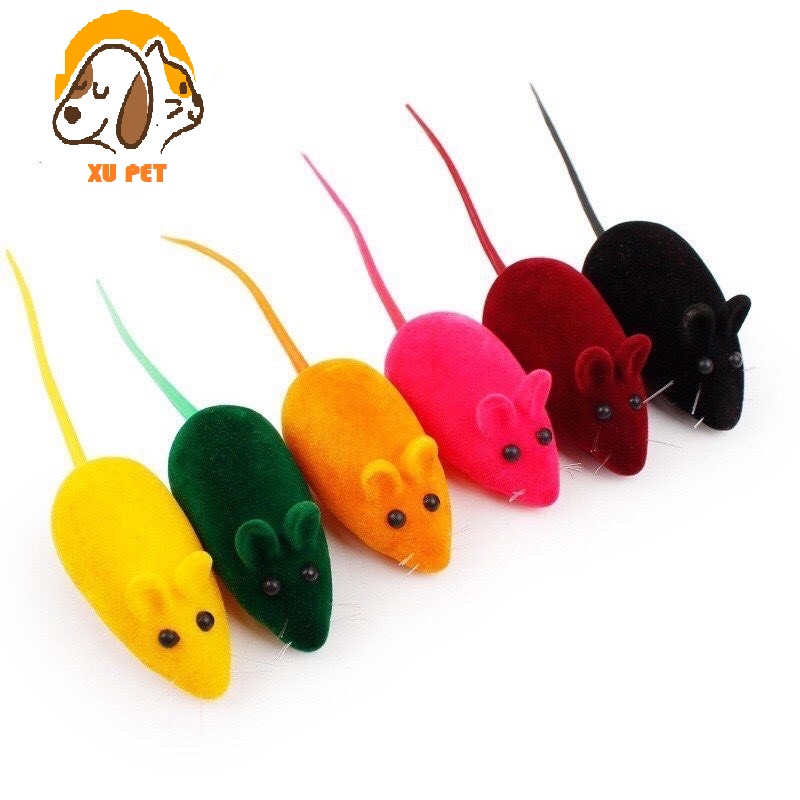 Chuột Đồ Chơi Cho Mèo Có Còi Kêu Phát Ra Âm Thanh Vui Nhộn Giải Trí Cho Thú Cưng