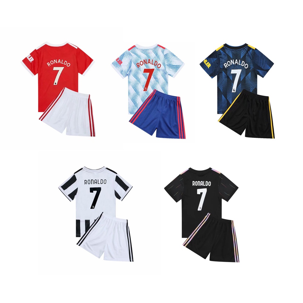 Bộ Đồ Đá Banh Số 7 Jersey 2022 C.Ronaldo Dành Cho Bé