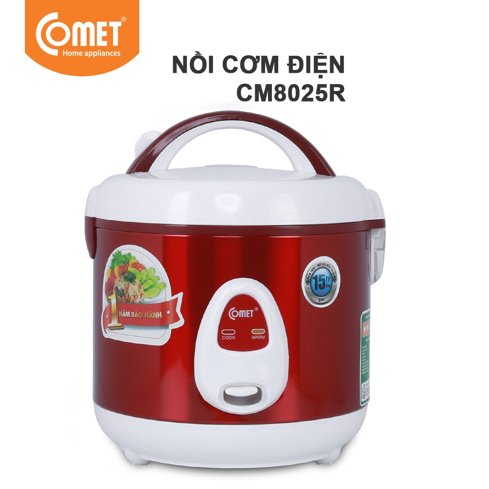 [Mã ELHADEV giảm 4% đơn 300K] Nồi cơm điện nắp gài 1.0L COMET - CM8025