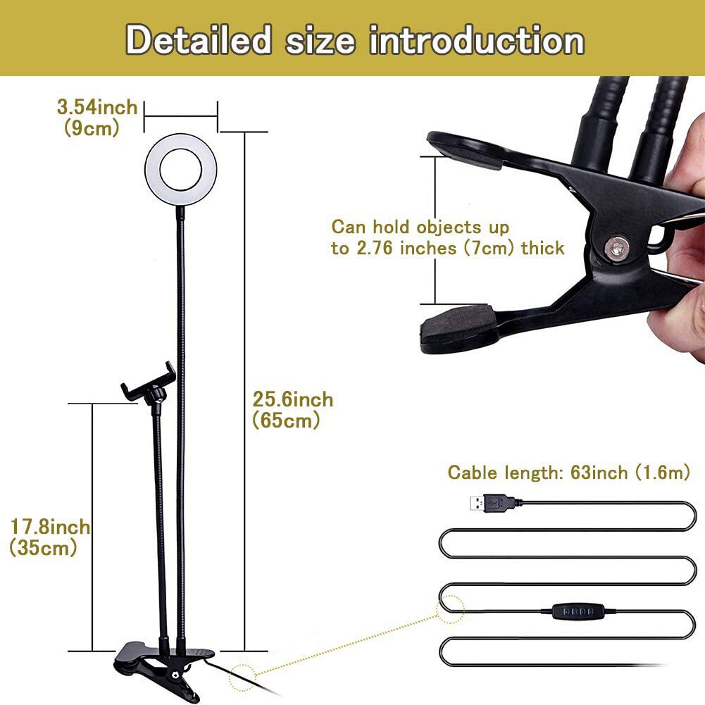 Giá Đỡ Điện Thoại, Micro Đa Năng 3 in 1, Và đèn 2 in 1 Tích Hợp Đèn Led - Trợ Sáng Quay Video