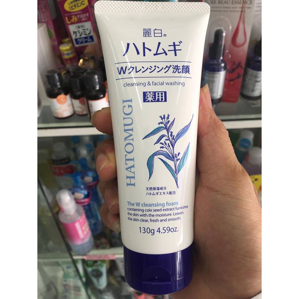 Sữa rửa mặt trắng da Hatomugi 130g