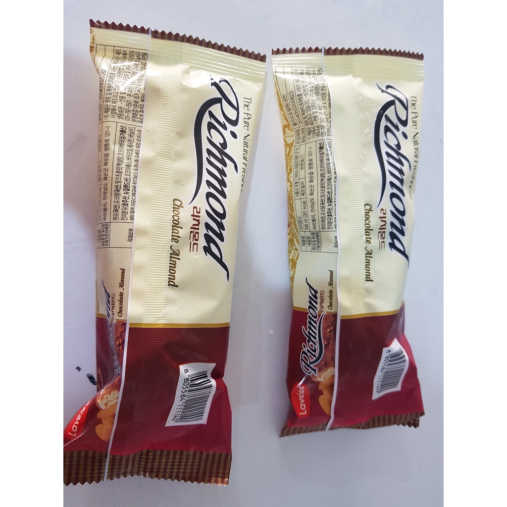 Kem cây socola hạnh nhân Richmon hiệu Lavelee - Hàn Quốc cây 80gr