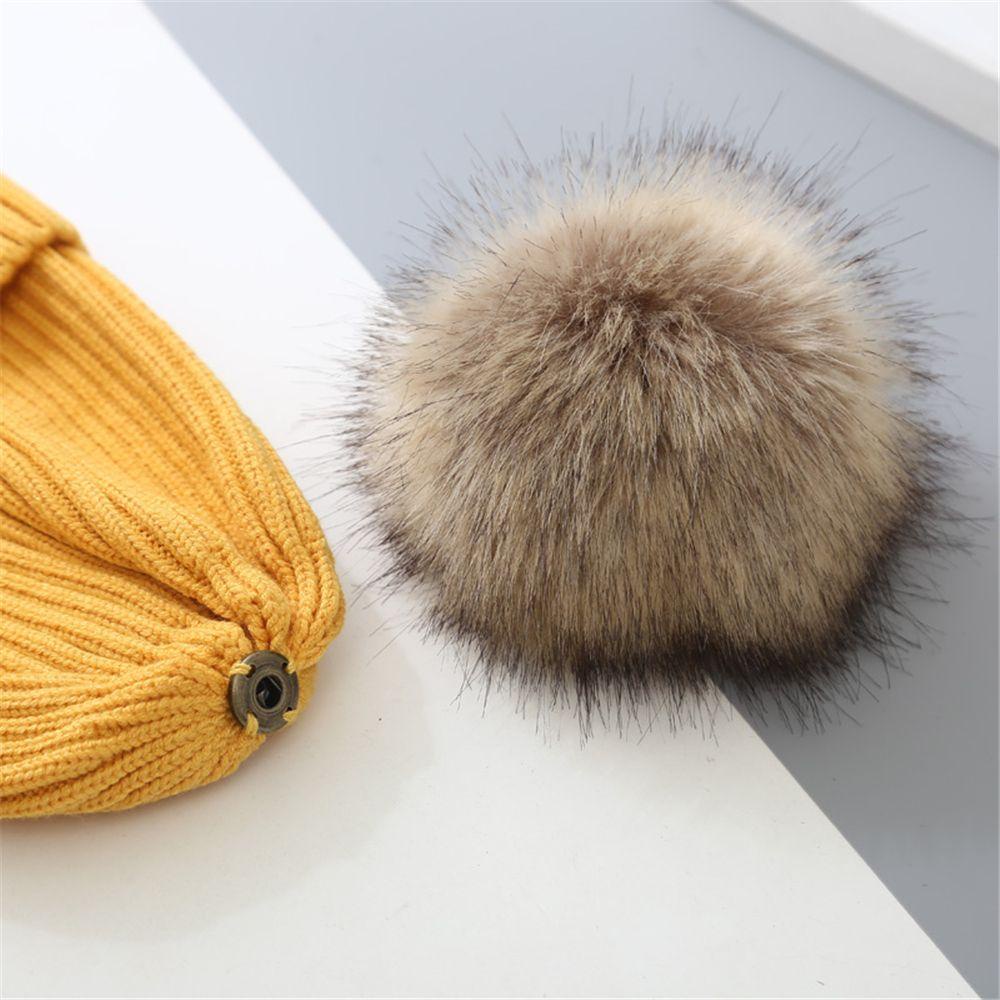 Mũ Len Beanie Đính Quả Bông Cho Bé MIHAN1