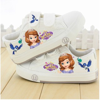Giầy bata quai dán hình elsa cho bé gái