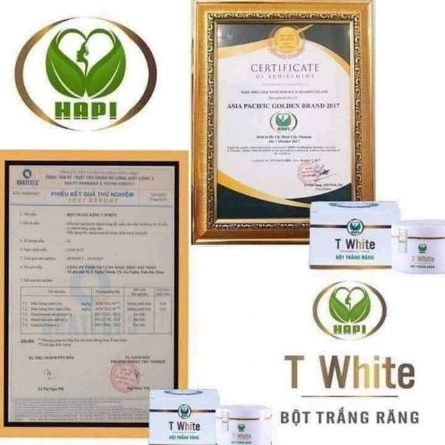 BỘT TRẮNG RĂNG T-WHITE-TẶNG KÈM BÀN CHẢI THÁI