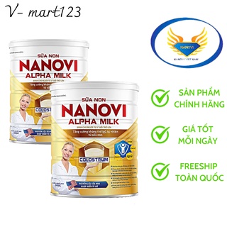Combo2- sữa non nanovi alpha milk 900g/ hộp- đầy đủ dinh dưỡng, tăng cường đề kháng khỏe mạnh