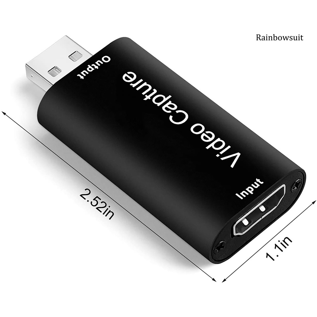 Hộp Thu Tín Hiệu Âm Thanh / Video Hdmi-Compatible Sang Usb 1080p Usb2.0 Hd Live