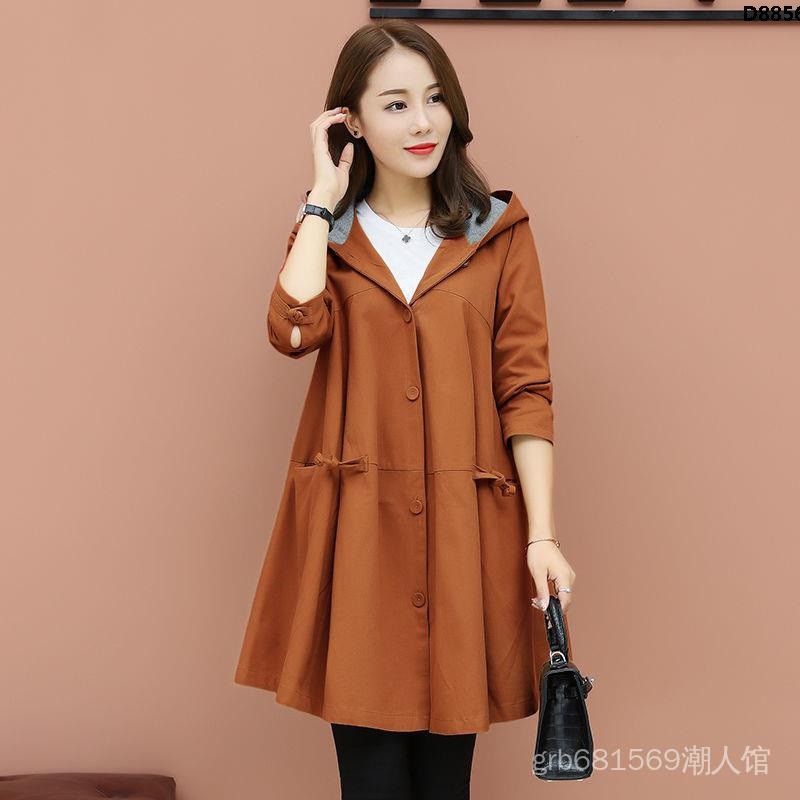 Áo Khoác Gió Dáng Dài Plus Size Thời Trang Xuân Thu Cho Mẹ Bầu | BigBuy360 - bigbuy360.vn