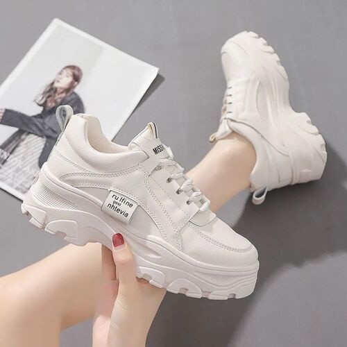 Giày sneakers bánh mì ulzzang  thể thao nữ trắng