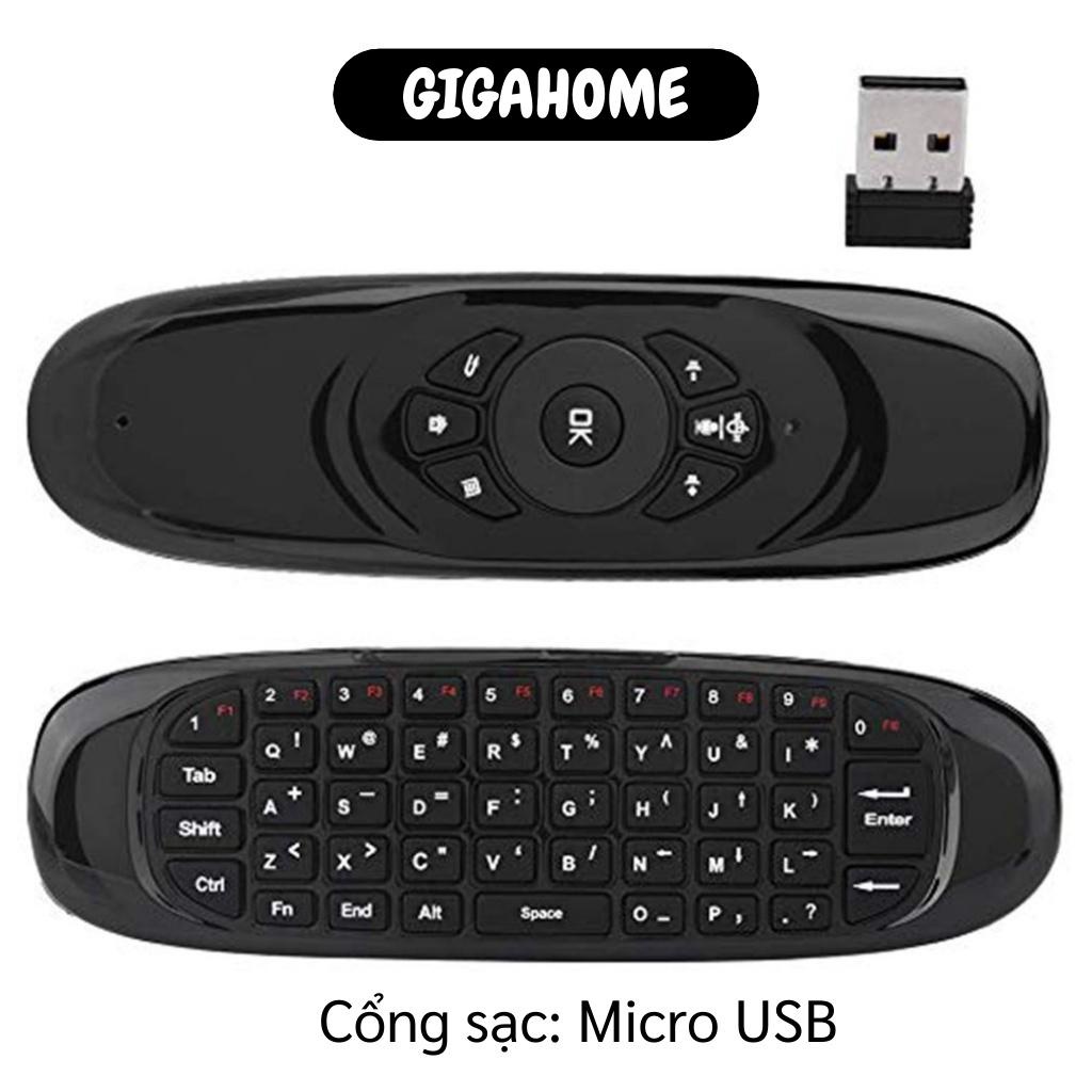 Bàn Phím Mini Kiêm Chuột Bay GIGAHOME Điều Khiển Từ Xa Không Dây C120 Cho Androi TV Box 6216