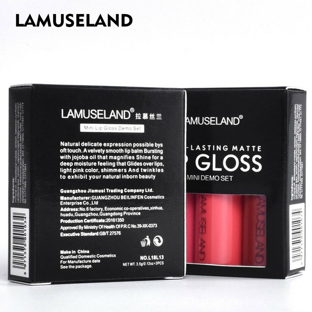 ✓ [LAMUSELAND] SON KEM LÌ MỊN MÔI LAMUSELAND LONG-LASTING MATTE