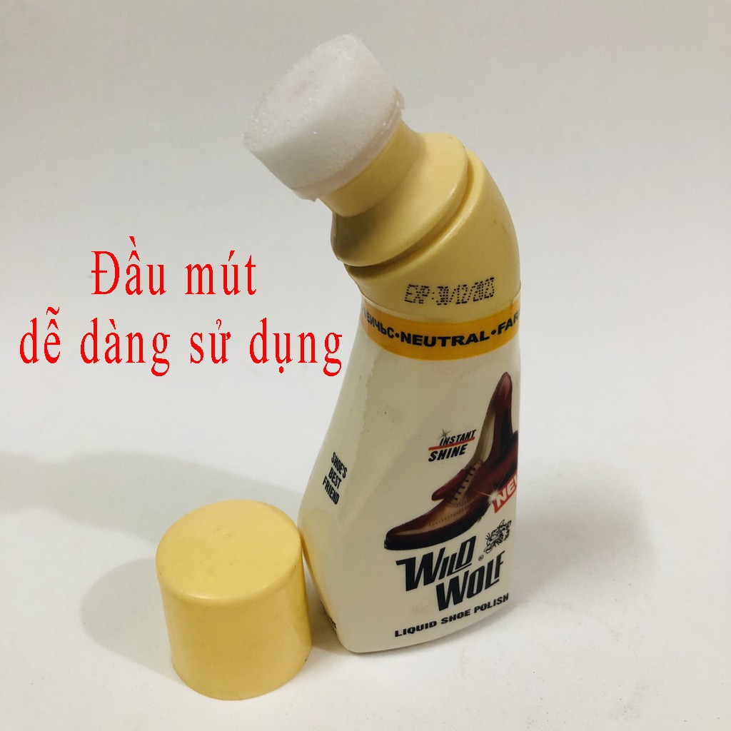 Xi nước đánh giày Wolf 75ml | Xi đánh giày 75ml| đánh bóng giày da