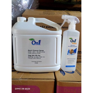 Combo on1 dung dịch rửa tay 5lit+ chai xịt 500ml