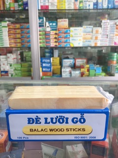 Que Đè Lưỡi Gỗ H/100 que