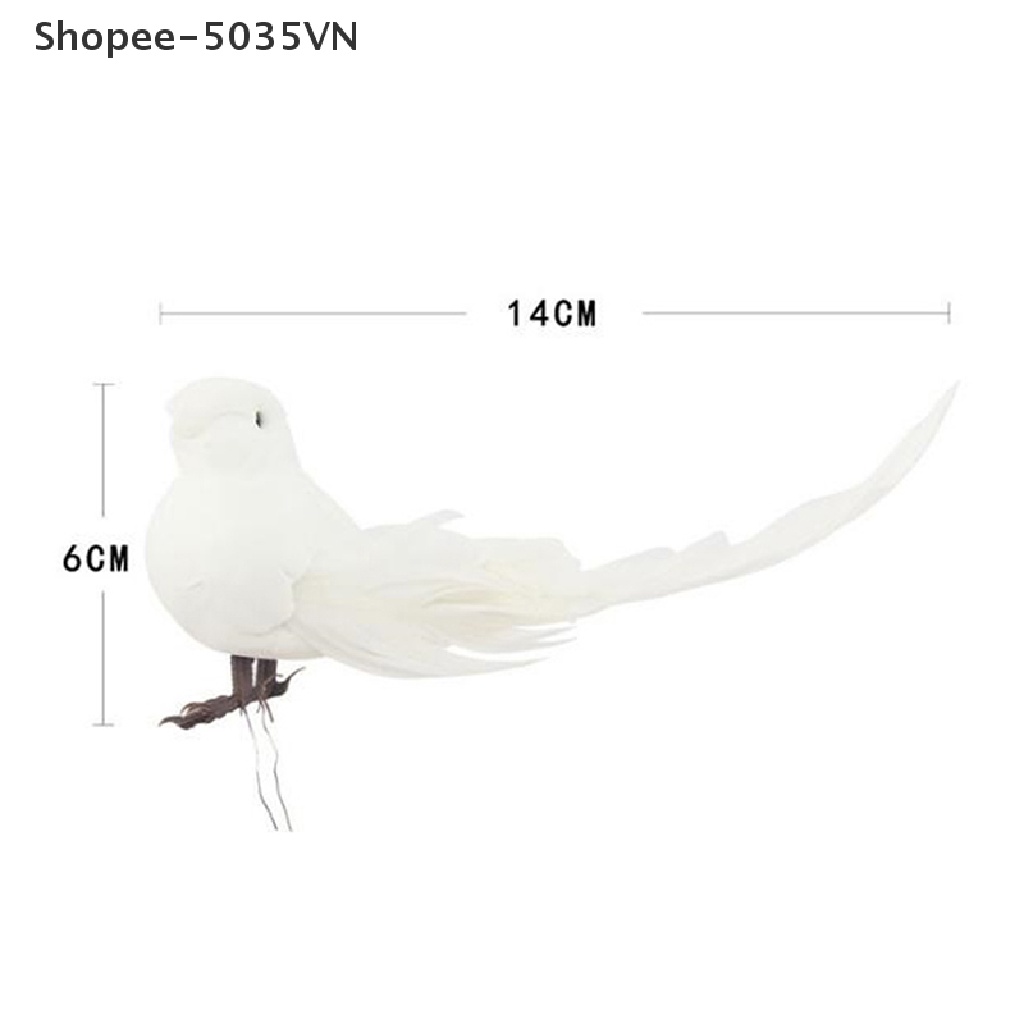 1 Chú Chim Giả mini Bằng Xốp Dùng Trang Trí